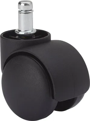 Image de Roue Pivotante Noire 50kg Mobilité Fluide Et Robuste, Fixation Axe Lisse. - Ruedas Alex