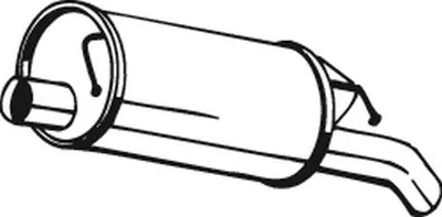 Produktbild von BOSAL 105-137 Endschalldämpfer für AUDI A6 Avant (4B5, C5) Auspuff