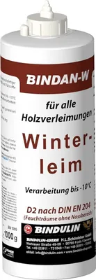 Produktbild von Holzleim wasserfest, Bindan-W Winterleim inklusive 1 Leimspachtel von E-Com24 (Bindan Winterleim 1000)