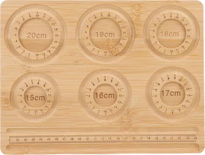 Immagine prodotto di Tavola per la creazione di gioielli con perline in scala 15-20 cm, vassoio in legno massiccio per accessori per lavori manuali