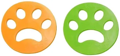 Produktbild von Tierhaarentferner, 4 Stück Tierhaarentferner, Hundehaarentferner, gelb + grün, 2 Stück