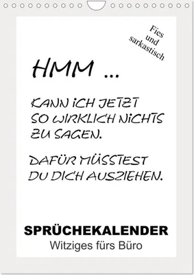 Image de Calendrier des proverbes. Des blagues pour le bureau (calendrier mural 2026 DIN A4 vertical), calendrier mensuel CALVENDO