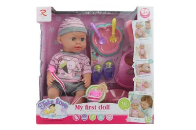 Obrázek produktu pro Miminko čůrací 32 cm se zvuky a doplňky