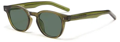 Image de VeyRey Lunettes de soleil polarisées Aiyou monture verte verres verts Universelles