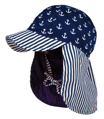 Produktbild von Maximo® Jungen Sonnenhut mit Nackenschutz Maritim , Größe:47, Präzise Farbe:Marine