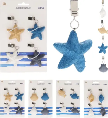 Image de Excellent Houseware, poids pour nappe, set de plage, 4 pièces