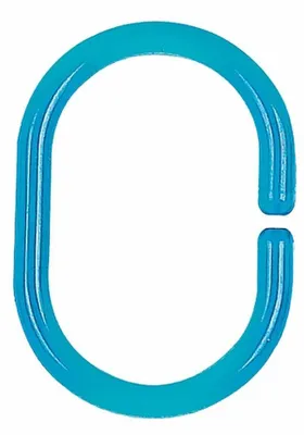 Produktbild von Spirella 7610583097354, Shower curtain ring, Blau, Kunststoff, 12 Stück(e), 40 mm, 58 mm