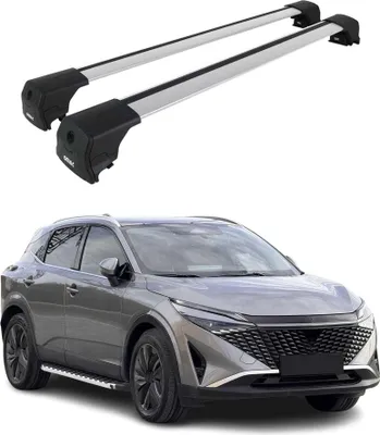 Image de Barres De Toit Transversales pour Nissan Qashqai J12 2021-2023 Alu Gris ABE