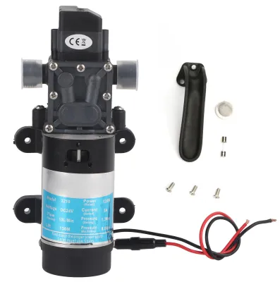Obrázek produktu pro Elektrické vodní čerpadlo, 120 W, průtok 10 litrů za minutu, samonasávací membránové čerpadlo pro vysokotlaké myčky, 24 V/5 A