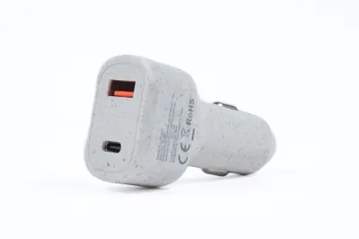 Image de Chargeur de voiture Tellur Green, 36W, 6A (PD18W + QC3.0), crème