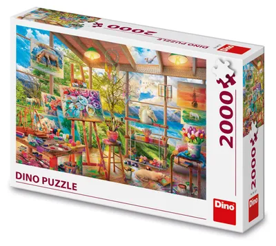 Image de DINO Puzzle Atelier de peinture 2000 dlks