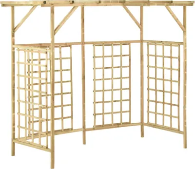 Produktbild von vidaXL Pergola für 3 Mülltonnen Kiefernholz Imprägniert