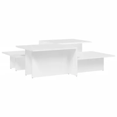 Produktbild von Couchtische 2 Stk. Weiß Holzwerkstoff