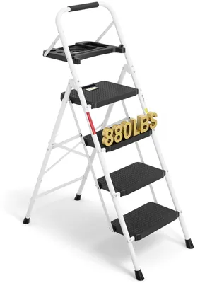 Obrázok produktu pre Sklopná rebrík s 4 schodíkmi a nosnosťou 150 kg