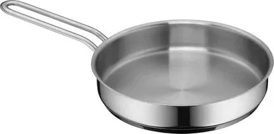 Produktbild von Famanu Mini Bratpfanne 18 cm - Poliertes Edelstahl - Unbeschichtet - Induktionsgeeignet - Stapelbar
