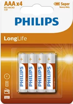 Immagine prodotto di Philips Batterie langlife aaa 12x4st