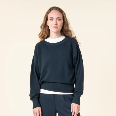 Produktbild von Damen-Pullover „Thabita“ in Ink Blue von Living Crafts