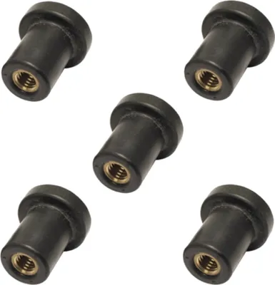 Produktbild von 5x Neopren mutter gummimutter gummimuttern M5 blindmuttern vibrationsdämpfer motor