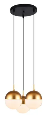 Produktbild von GTV - Pendelleuchte Deckenleuchte ABIES,7597,AC220-240V,50/60Hz,3*E27, IP20,dreifach,gold
