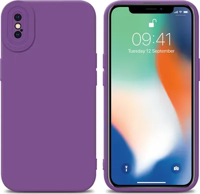 Produktbild von Cadorabo Hülle für Apple iPhone XS MAX Schutz Hülle in Lila TPU Silikon Etui Case Handyhülle