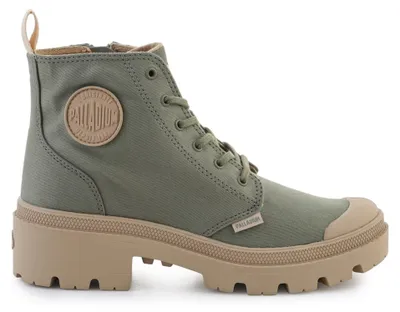 Image de Palladium Dames Haute Sneaker Pallabase Twill High Top 96907-333-M vert