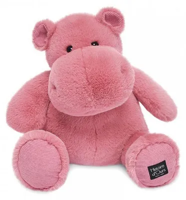 Produktbild von Histoire D'Ours Plüschtier Hüftspaß - Granatapfelmilch-Nilpferd 40 cm