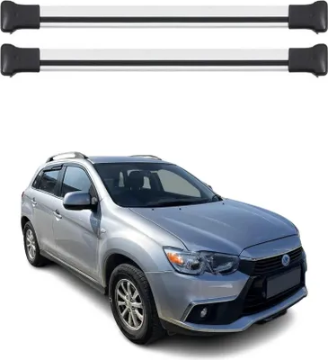 Image de Barres de toit transversales pour Mitsubishi Outlander 2010-2019 Alu Gris