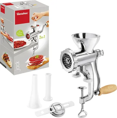 Produktbild von Metaltex 3-in-1 Fleischwolf Jack Aluminium