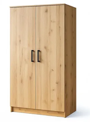 Produktbild von Kleiderschrank 2-türig  – 90 cm Eiche Artisan Nachbildung