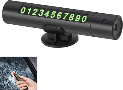 Produktbild von 4-in-1 Auto Parknummer – Matt Schwarz