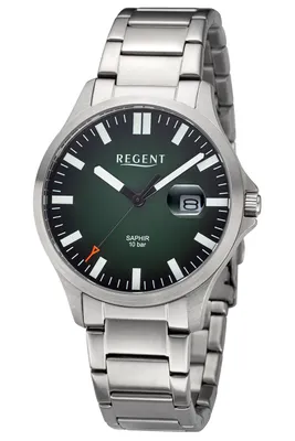 Produktbild von Regent Herrenarmbanduhr Edelstahl BA-793