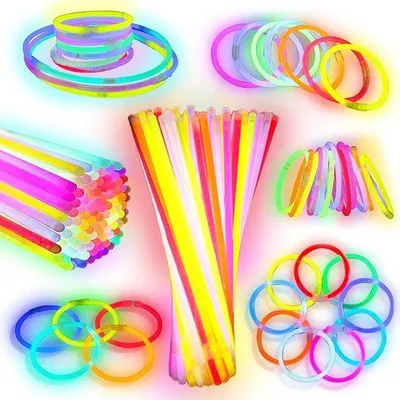 Produktbild von Glowsticks 100 Stück mit Stecker für Kindergeburtstag, Disco und Festival