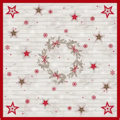 Produktbild von 100x Duni Dunicel® Mitteldecken 84 x 84 cm Cozy Winter