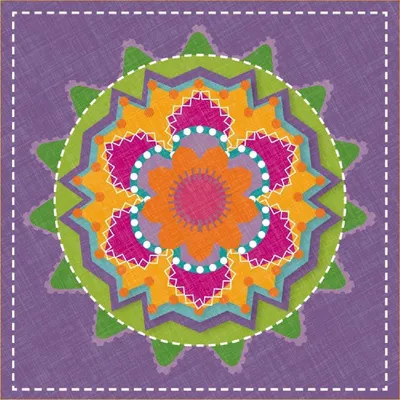 Immagine prodotto di Tovaglioli di carta ARTEBENE Kaleido-prugna 33x33 cm, 20 pezzi