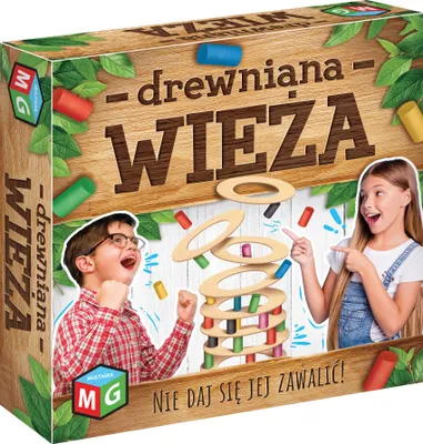 Obrázok produktu pre Drevená logická hra Veža pre 2–4 hráčov