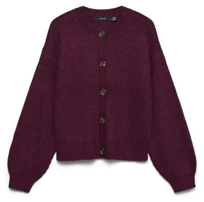 Produktbild von Vero Moda VMLEA LS O-NECK CARDIGAN NOOS Windsor Wine M