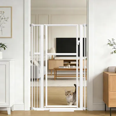 Productafbeelding van Extra hoog kattenbeschermingsrooster van 142 cm voor deuren