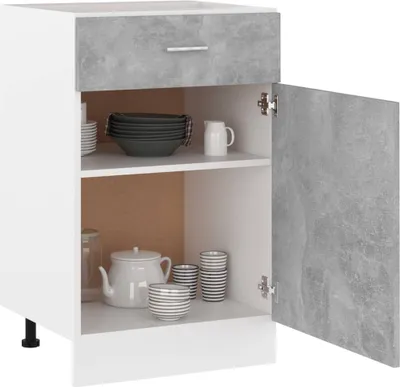 Obrázek produktu pro vidaXL Zásuvková skříňka Lyon betonově šedá 50x46x81,5 cm materiál na bázi dřeva