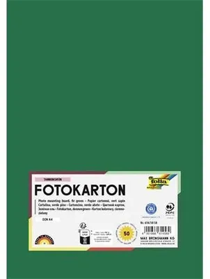 Obrázok produktu pre Folia 614/50 58, Zelená, A4 (210 x 297 mm), Jednofarebné, 300 g/m², 50 listy, Nemecko