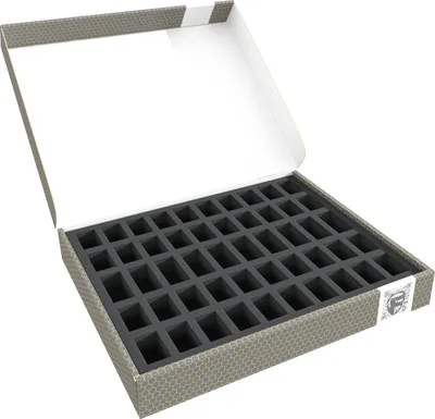 Produktbild von Lagerbox für 50 Miniaturen mit Schaumstoffeinlage