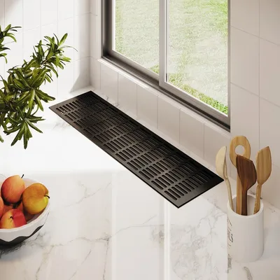 Produktbild von Aluminium Stegblech 150mm x 200mm  Braun eloxiert C4 Lüftungsgitter Heizungsdeckel