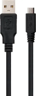 Produktbild von Ewent EC1020, 1,8 m, USB A, Micro-USB A, USB 2.0, 0,48 Gbit/s, Schwarz