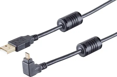 Immagine prodotto di S-Conn 13-10002 Cavo USB 1 m USB 2.0 USB A Micro-USB B Nero (13-10002)