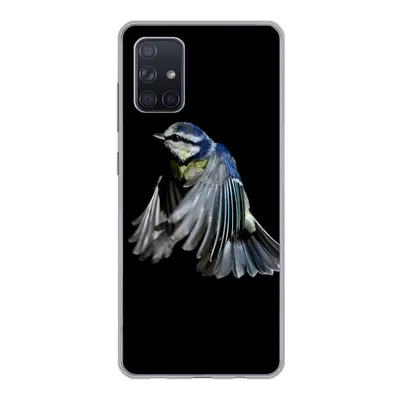 Produktbild von MuchoWow® Handyhülle Schutzhülle Hülle für Samsung Galaxy A51 Vögel - Federn - Schwarz Silikon Softcase Handy Hülle - Schutzabdeckung