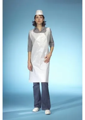 Produktbild von 1000 Latz-Schürzen, LDPE 125 cm x 67,5 cm weiss