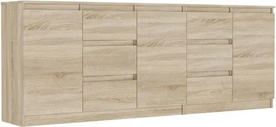 Produktbild von Kommode - Eiche Sonoma - 200 x 33 x 76 cm - Modern R-200-S6