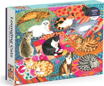 Produktbild von Lounging Cats. 1000 Piece Puzzle