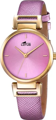 Zdjęcie produktu dla Lotus zegarek damski skórzany pasek fioletowe złoto 18228/2 Trend zegarek