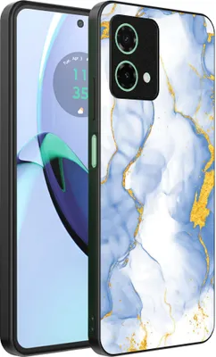 Obrázek produktu pro Vhodné pro Motorola Moto G84 Pouzdro na telefon s potiskem světle modrého zlatého mramoru - TPU zadní kryt Pouzdro Lightblue Gold Marble Design - Smartphonica