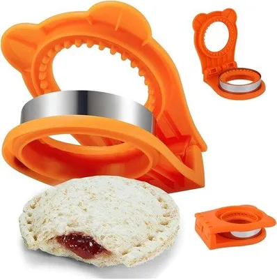 Obrázek produktu pro Oranžový kráječ na chléb pro děti, jednoduchý